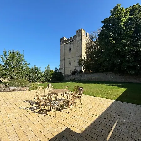 Charmante Maison De Avec Vue Sur Le Donjon Avec Wifi Et Jardin Nyaraló Gouffern en Auge