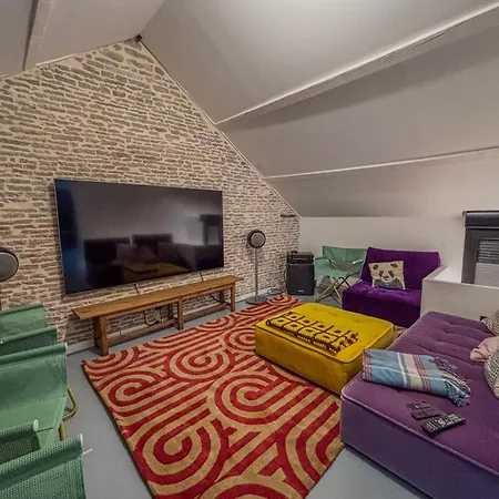 Charmante Maison De Avec Vue Sur Le Donjon Avec Wifi Et Jardin Gouffern en Auge