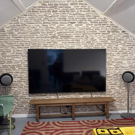 Charmante Maison De Avec Vue Sur Le Donjon Avec Wifi Et Jardin Gouffern en Auge